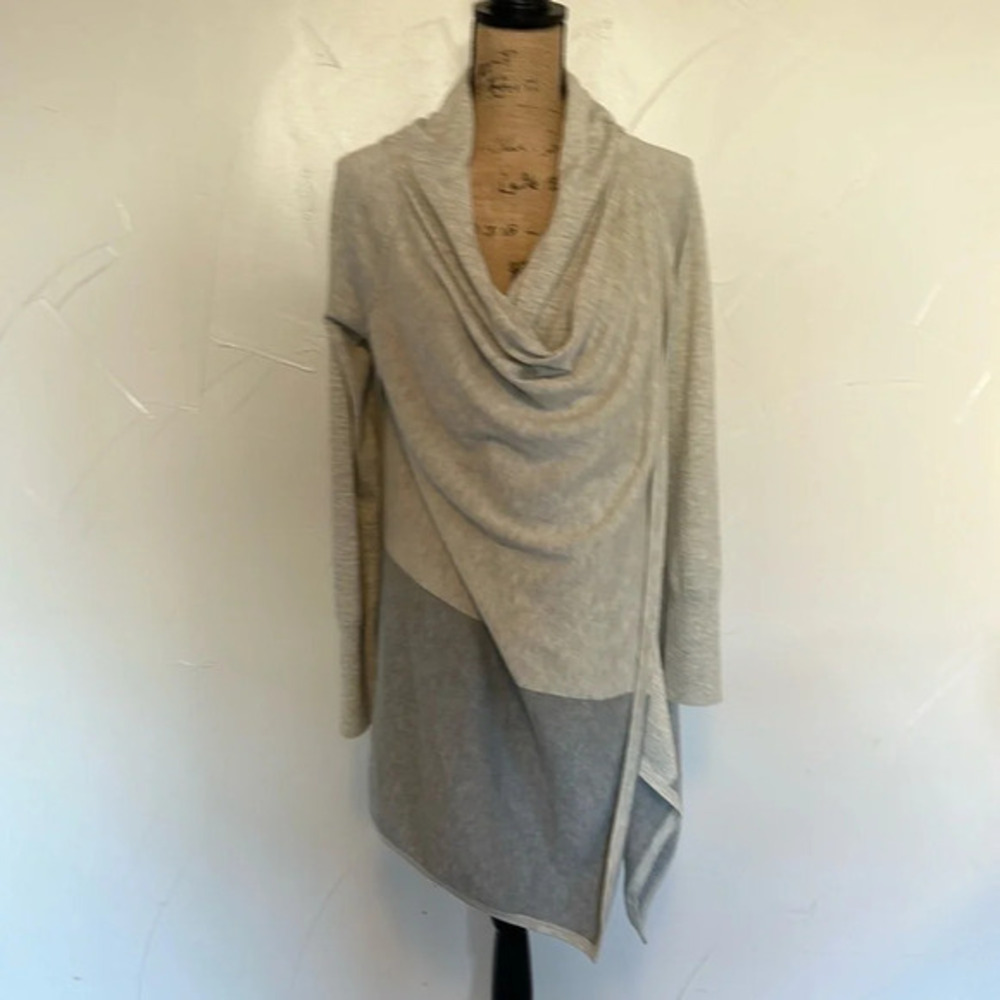 Smartwool Merino Wool Drape Colorblock Cardigan EUC L